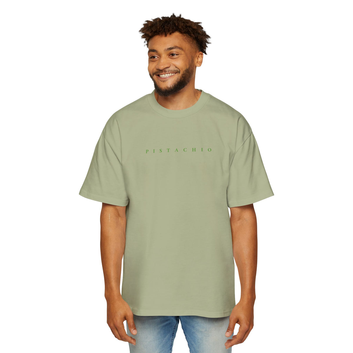 Pistachio Men's Heavy Oversized Tee