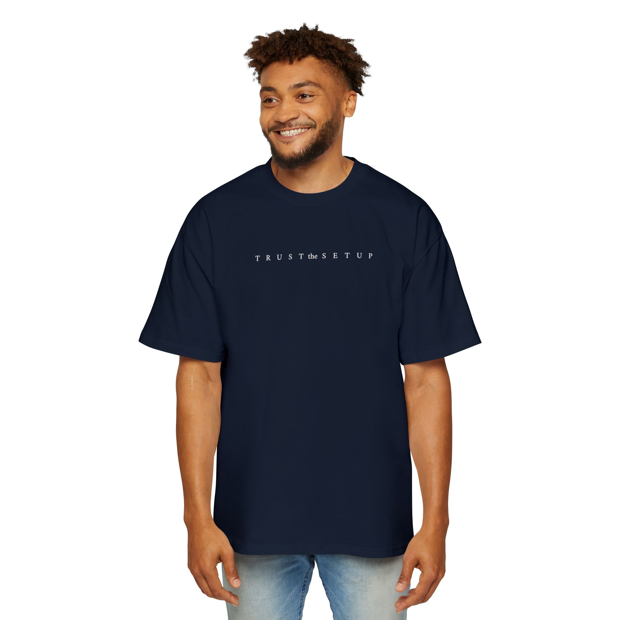 Trust the Setup Oversized Men's Tee —