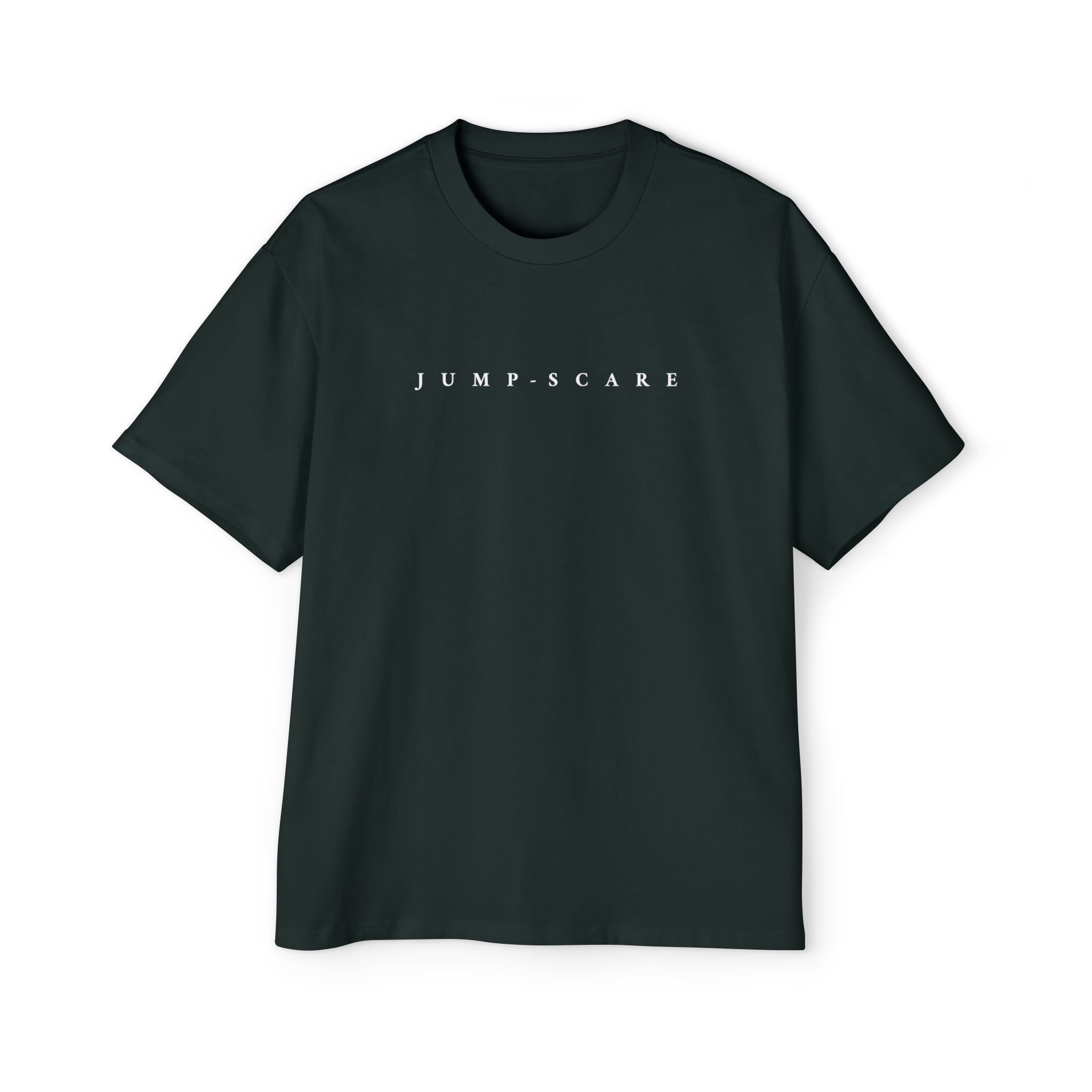 Jump-Scare Men’s Tee — Minimal Horror Graphic Shirt
