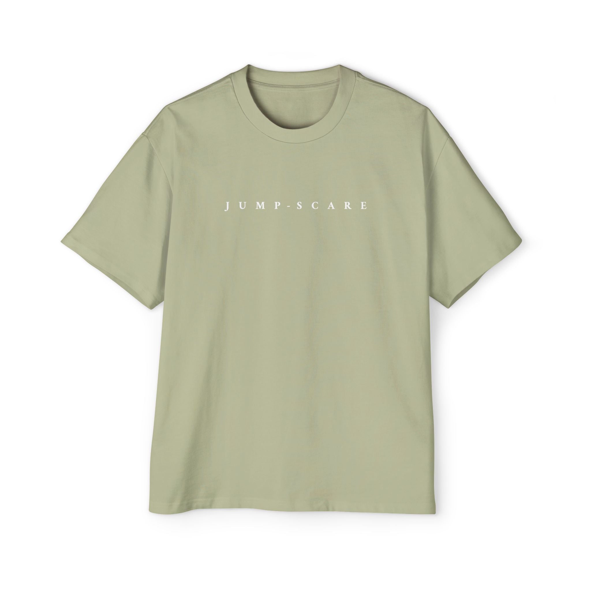 Jump-Scare Men’s Tee — Minimal Horror Graphic Shirt
